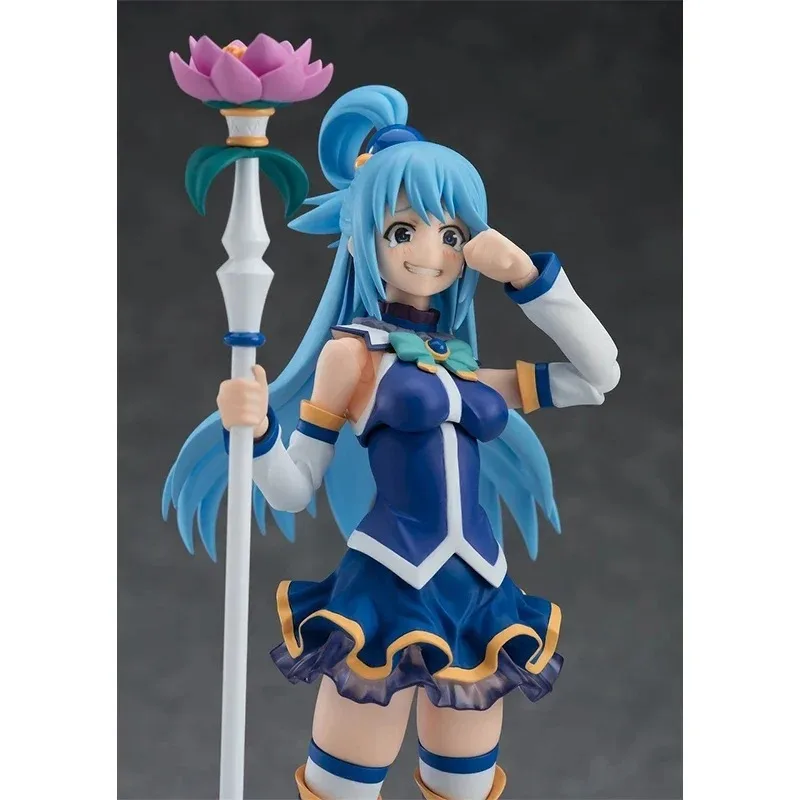 In Voorraad Echte Originele Max Factory Zegeningen voor Een Betere Wereld Aqua PVC 14 CM Anime Action Figure Model Speelgoed Geschenken collectie