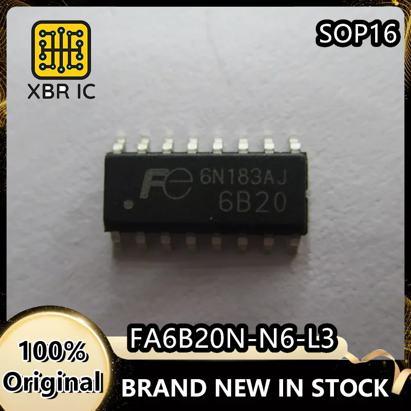 

(15/40 pieces) FA6B20N-N6-L3 6B20 SOP16 LCD Power Management IC LLC Current Resonant Control Brand New Original Authentic Spot