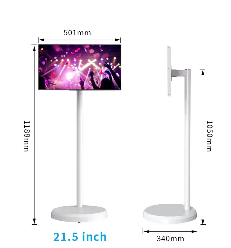 منتجات الإنترنت الشهيرة 21.5 بوصة شاشة لمس محمولة تعمل بالبطارية أندرويد 13 متجر جوجل ستاندباي مي جيم لعبة غرفة المعيشة تلفزيون ذكي