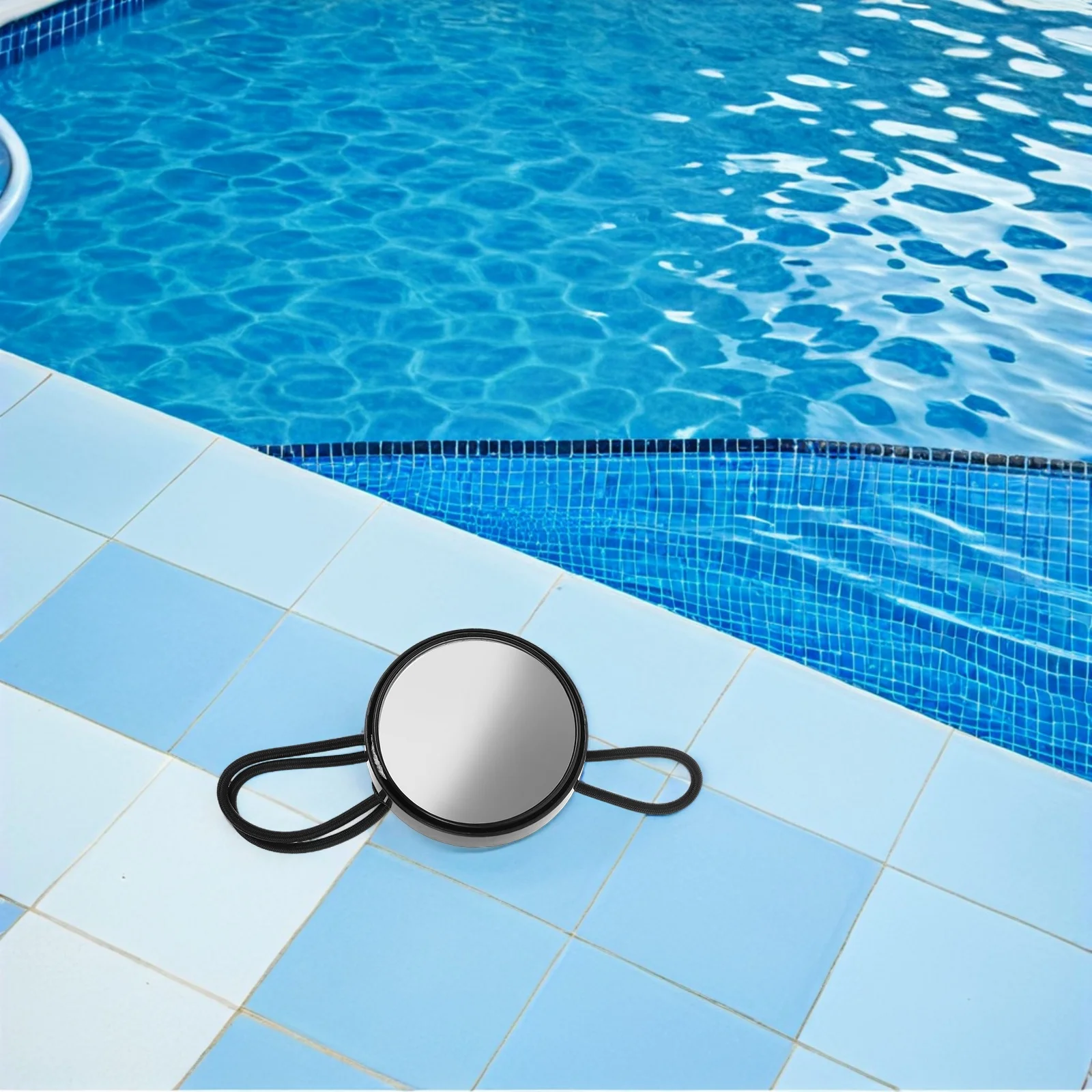 

Diving Rearview Mirror Round Convex Safety Gear For Scuba Enhanced Visibility Adjustable Band Underwater Side Mount Cave Marine