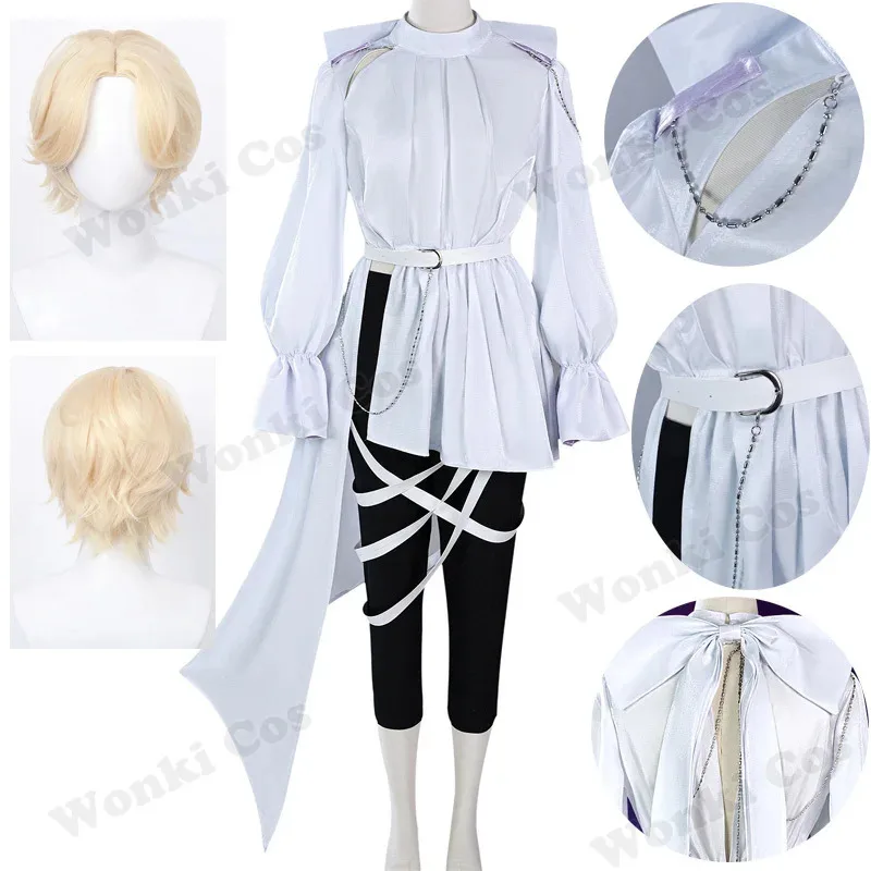 

Alien Stage Luka Cosplay Costume Wig Hair White Suits for Luka Role Play Comic Con Party Carnival Outfits