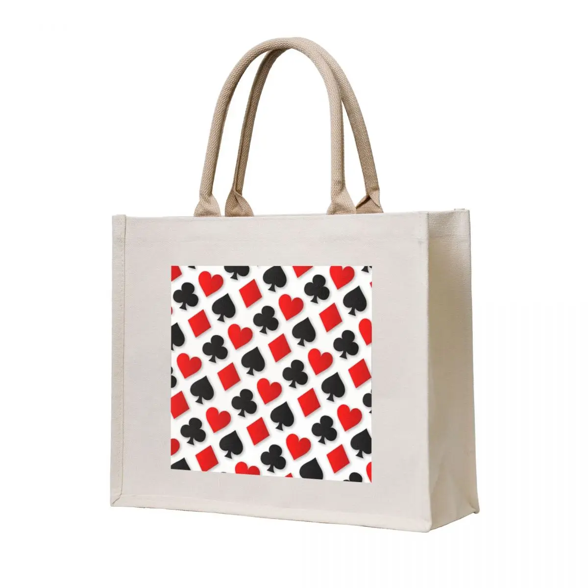 

Playing Card Suits Collage Tote Bag shopping bags foldable hand bags Beach bag shopping bag logo