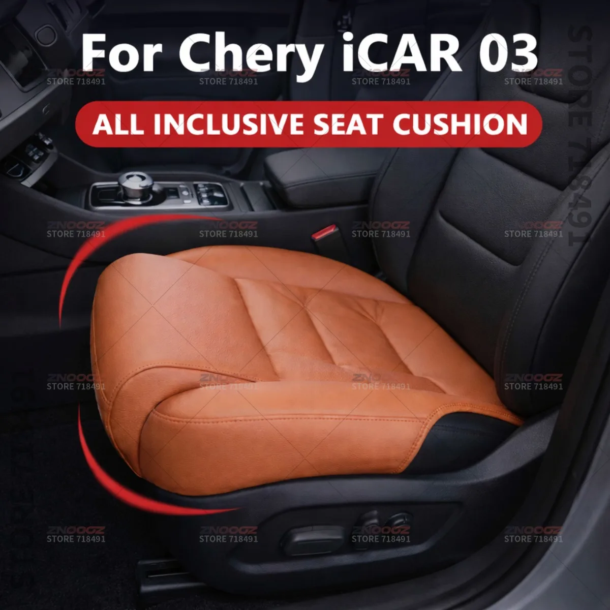 

For Chery iCAR 03 Car Seat Leg Support Extension Seat Cover Memory Foam Extender Cushion Interior Accessories