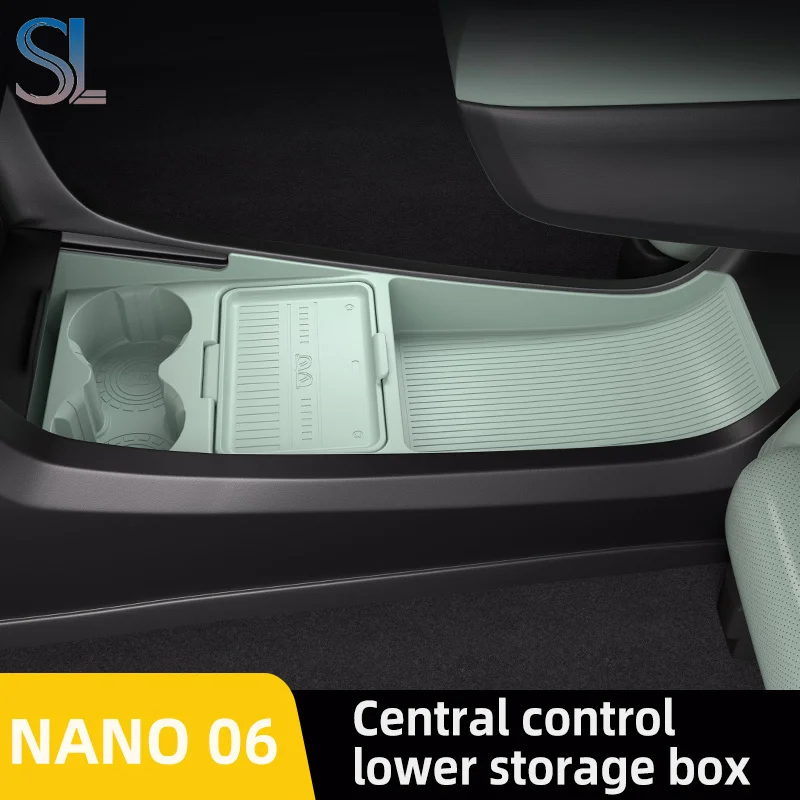 

For 2025 2026 DONGFENG VIGO 06 Storage Box Center Armrest Hidden Box Cup Holder Organizer Interior Accessories