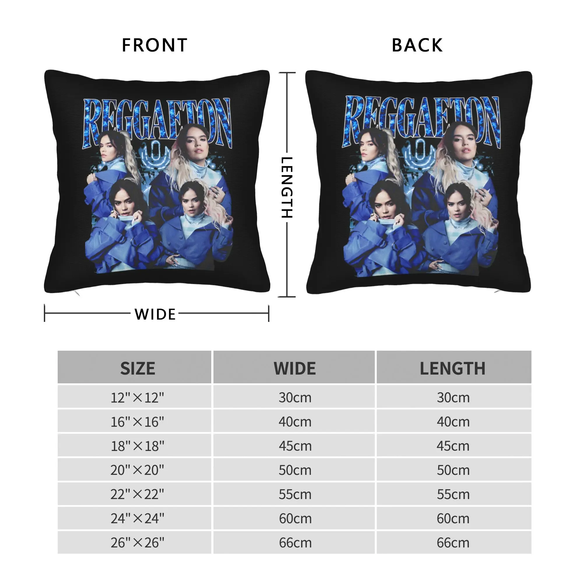Karol G Multi‑Character Collage Poster Pillow Case  Cute Funny Pillow Cover Comfy Pillowcases For Office Car Home Decor