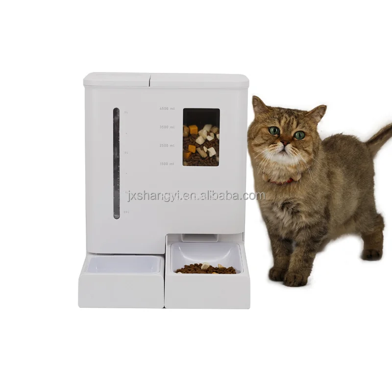 5L 2 In 1 Food And Water 2 In 1 Smart Automatic Pet Bowls Feeders With HD Camera App Control