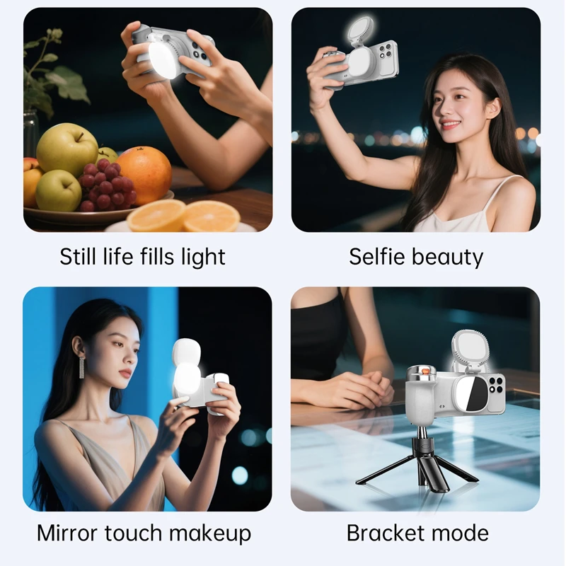 

Магнитная ручка затвора камеры телефона и набор заполняющих светильников для помощи при съемке, ручка с дистанционным управлением для телефона Iphone HUAWEI SAMSUNG