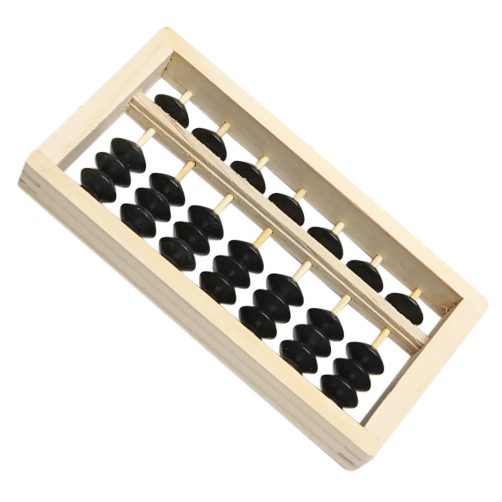 

Mini Wooden Abacus Retro Decor Small Size Light Weight Smooth Surface DIY Model Home Desk Accessories Photography Props Toys