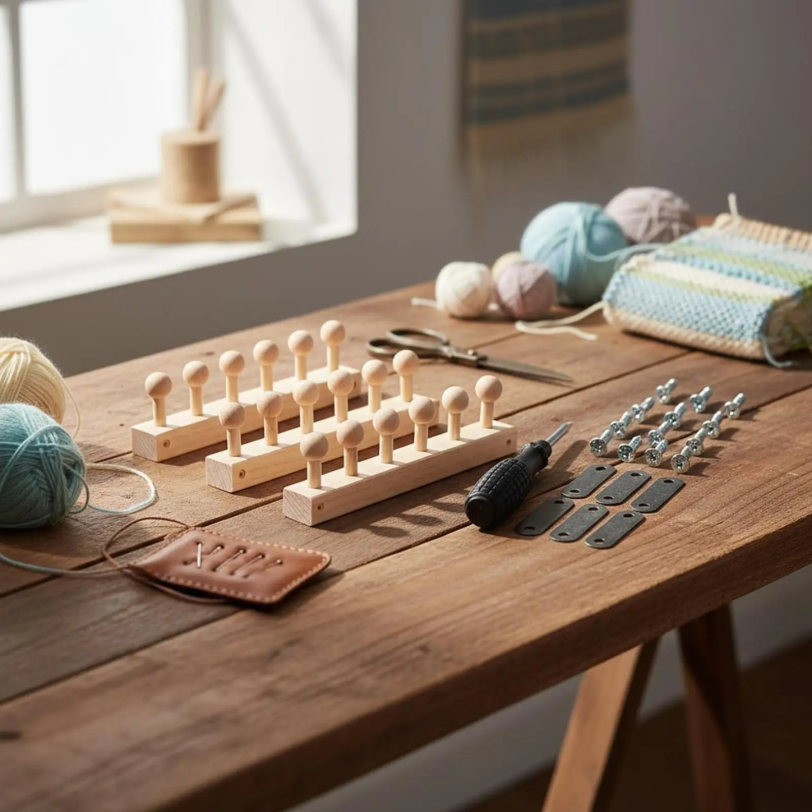 

Набор для вязания пледов крупной вязкой 52,99 дюйма: деревянные круглые вязальные прядки для толстой пряжи, инструменты для вязания для тренировки рук пожилых людей