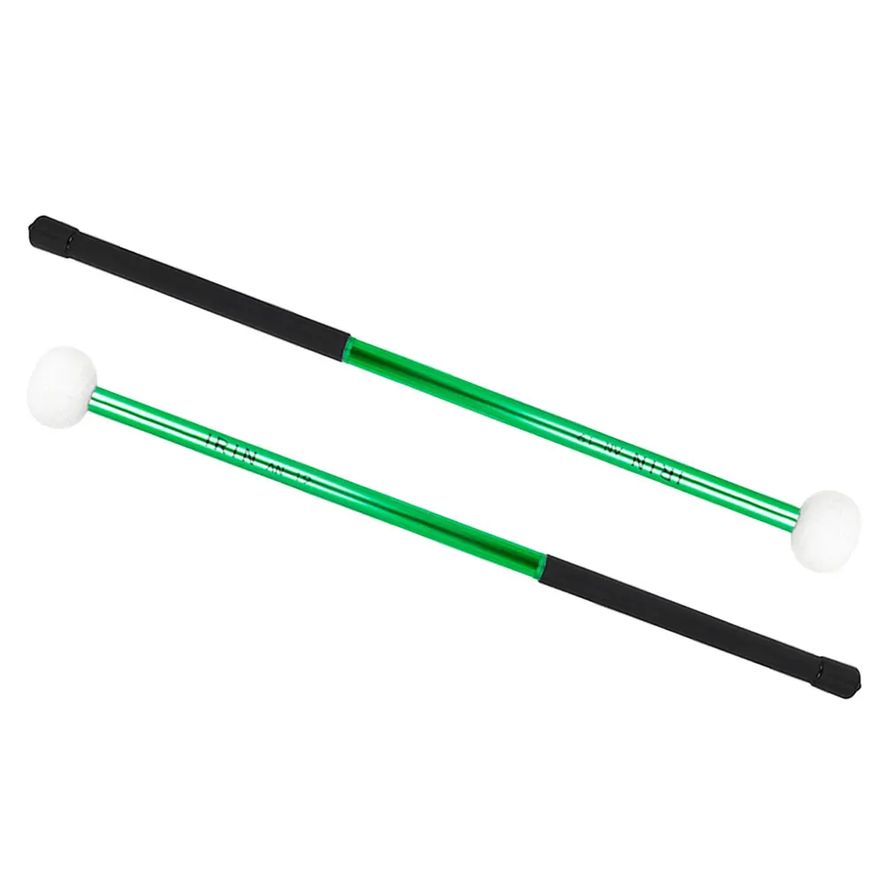 

Aluminum Alloy Felt Drumsticks Durable Percussion Practice Marching Drum Instrument Accessories Musical Beginner Kids