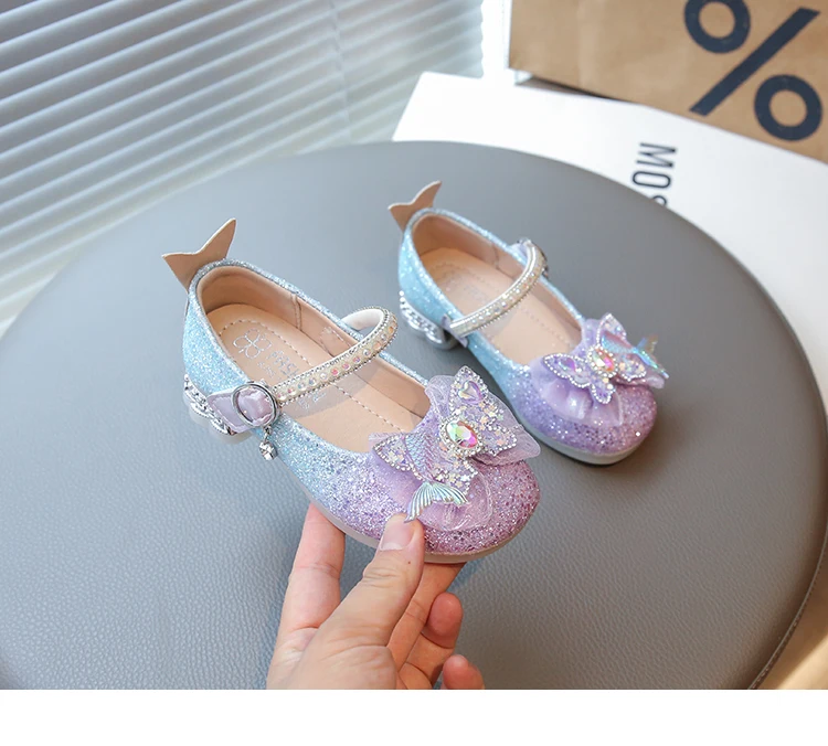 2026 Fashion Elegant Soft Sole Anti-slippery Versatile Dress Leather Shoe for Party Autumn New Children Princess Shoes for Girls