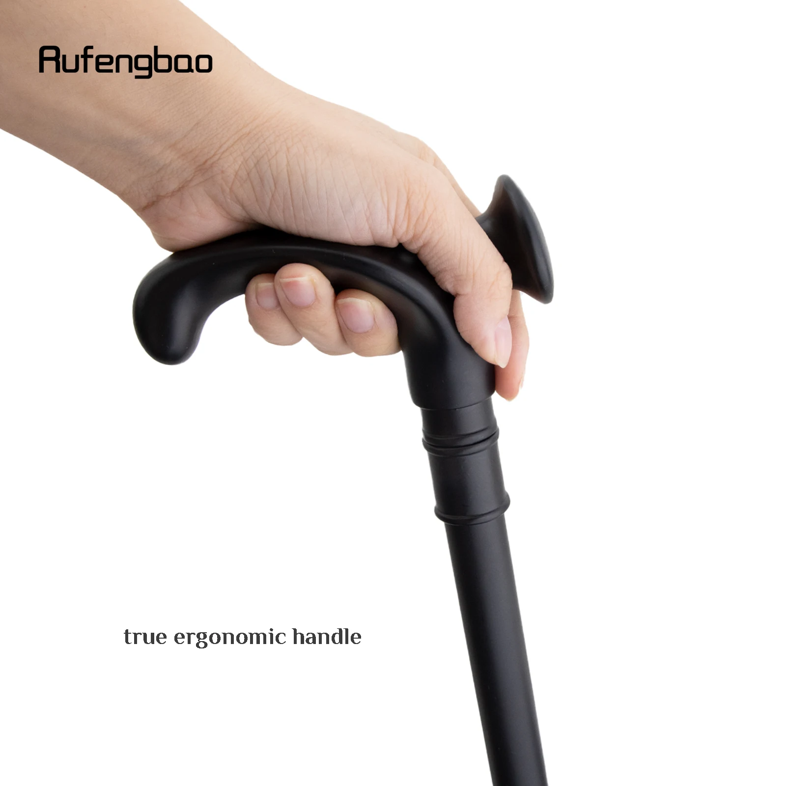 Varitas de hadas de aleación ergonómicas negras, bastón para caminar en espiral para mano izquierda, varita para Cosplay, palo para fiesta de cumpleaños y boda, 92cm