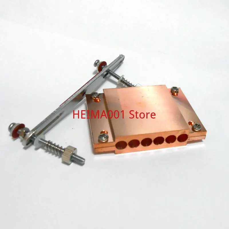 For AMD Heat Pipe Clamp for AM4 CPU Heat Conduction Heat Tube Press Plate 6 Hole Pure Copper Plate/4 Hole Pure Aluminium Plate