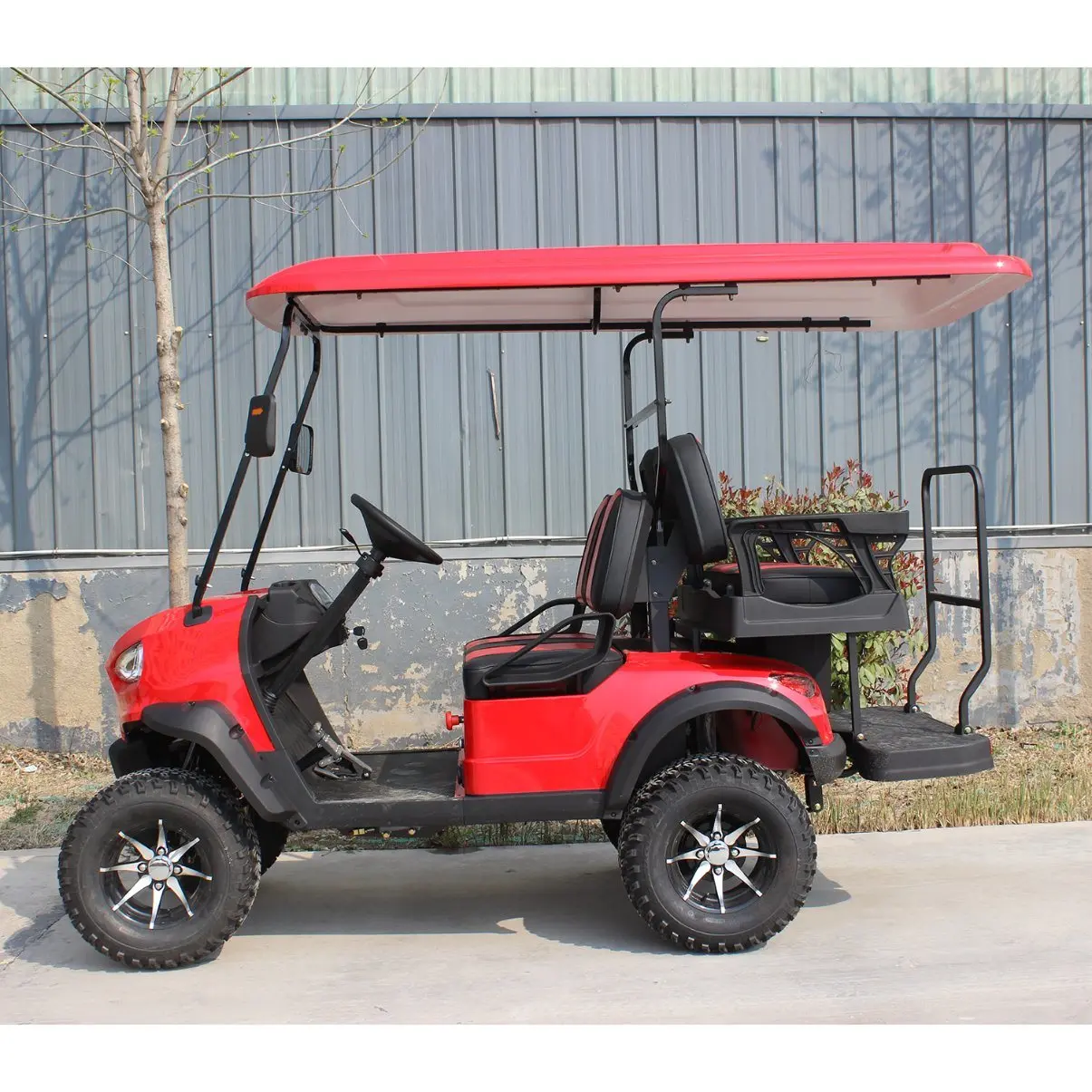 2024 High Quality Electric Golf Carts Front Independent Suspension 6 Seater Golf Trolley 4/5KW 2 4 Seat Solar Golf Cart