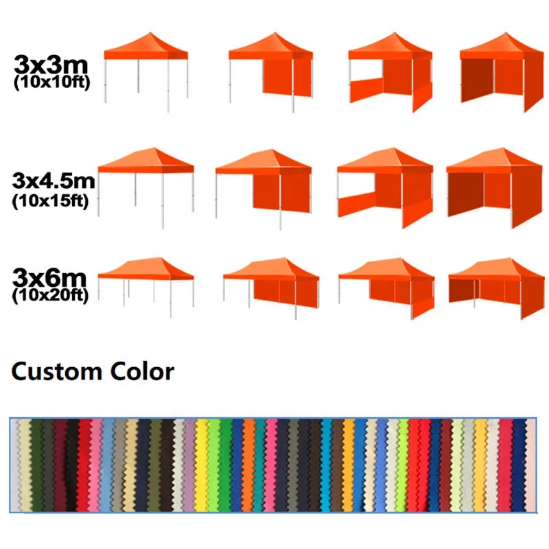 3X6 10X20Ft Outdoor Folding Custom Event Printed Resistant No Moq Canopy Tent Trade Show Tent Exhibition Quick Setup