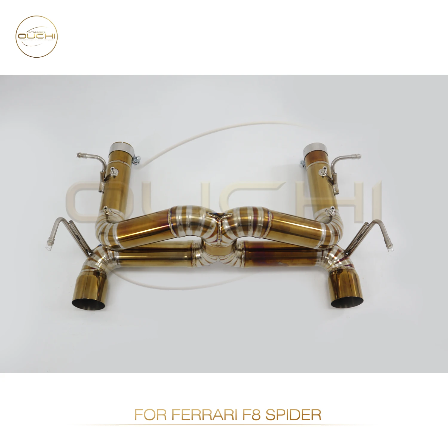 

OUCHI Factory Direct Sales Catback for Ferrari F8 TC4 Straight Exhaust Without Valve Muffler Performance Car Parts