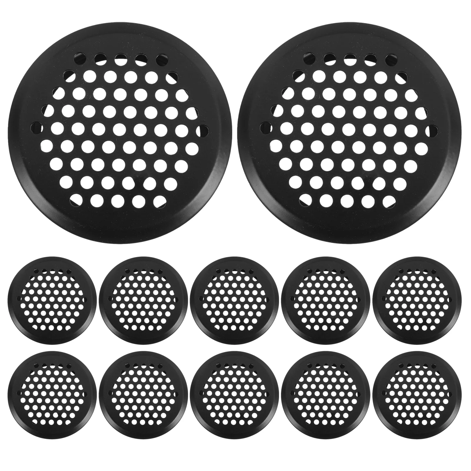 

12pcs Closet Air Vent Round Air Vent Metal Furniture Vent Furniture Air Vent Shoe Closet Vent Mesh Round Vents for Cabinet Wardr