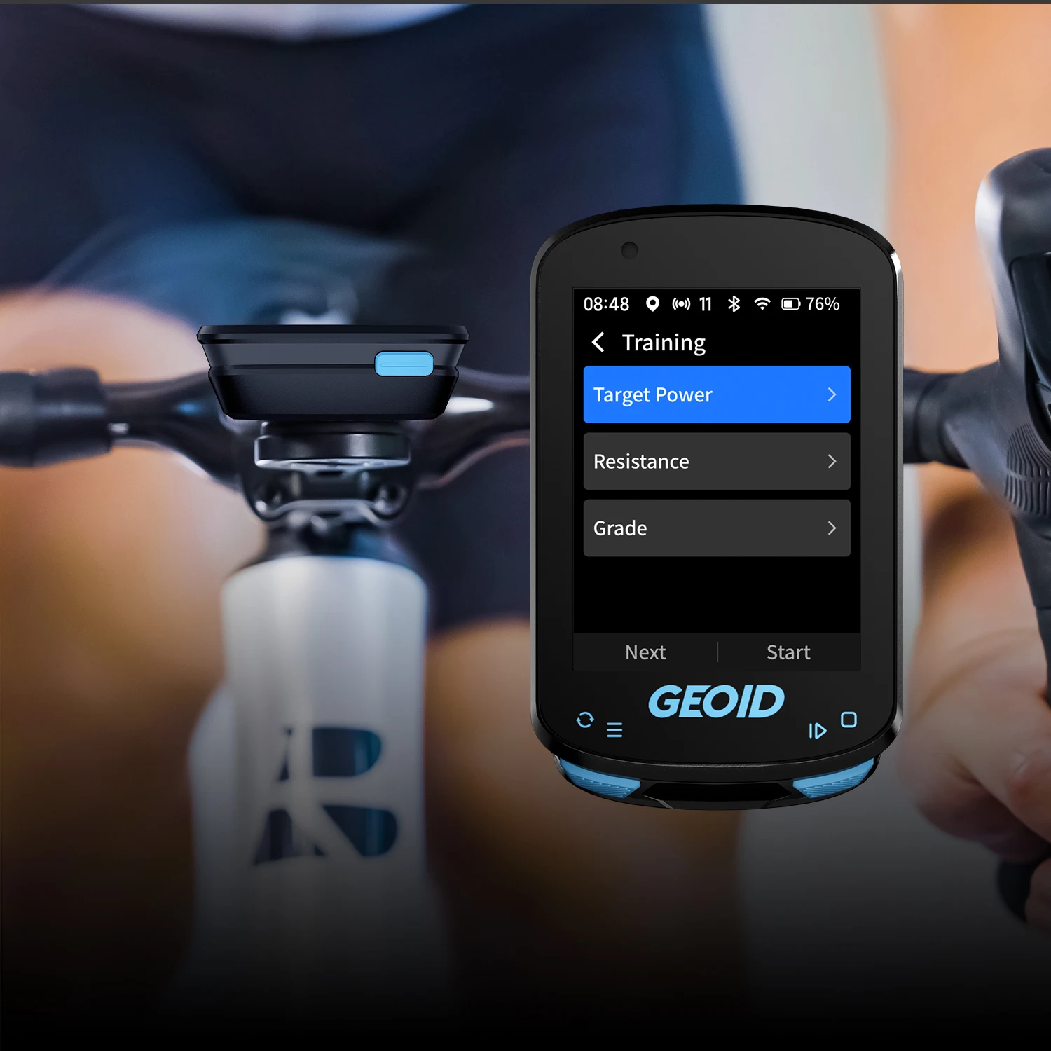 GEOID CC600/CC700 Farbdisplay Kabelloser Fahrradcomputer GPS-Navigation Fahrradtacho GPX WLAN Radfahren Kilometerzähler Ant Indoor – Detail 11