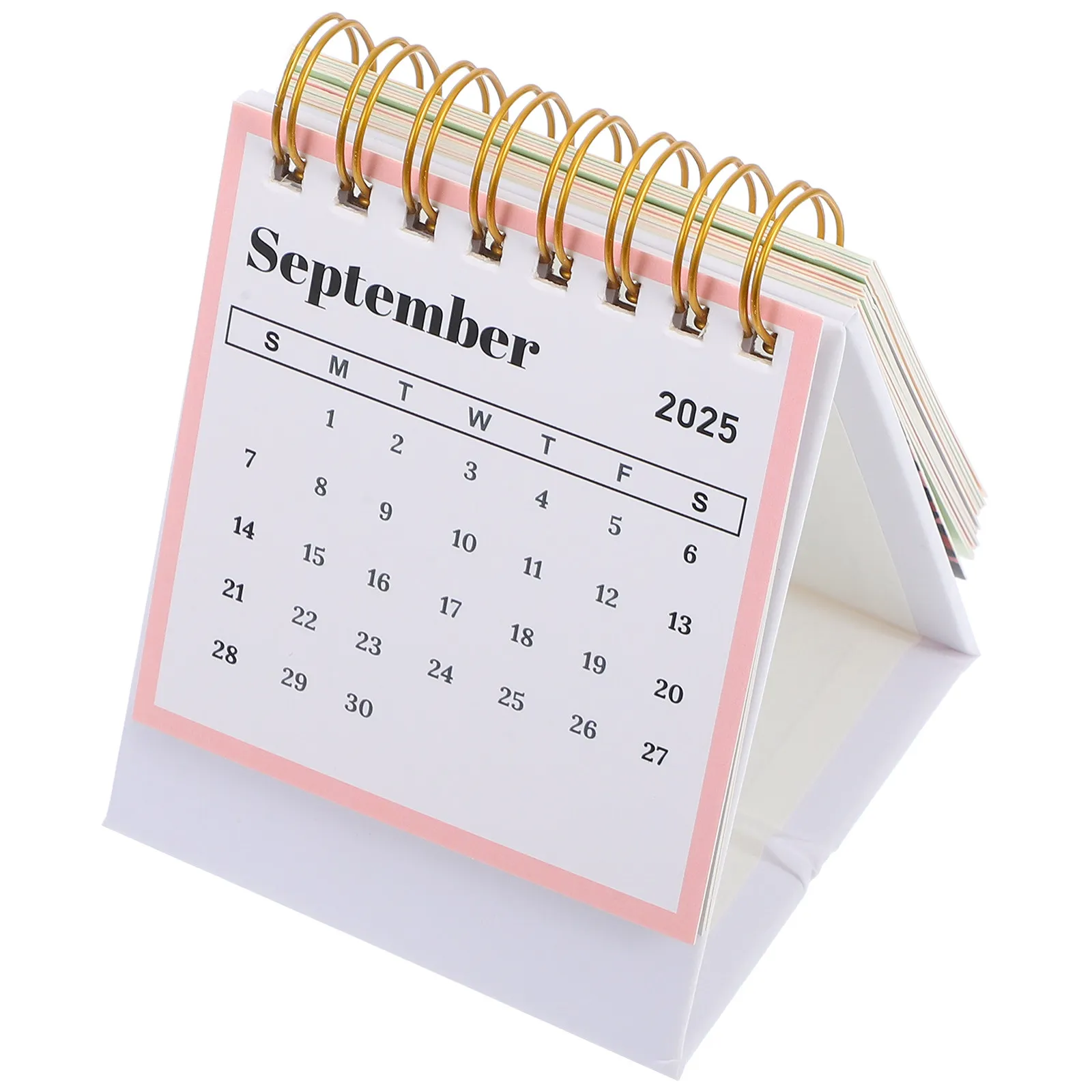 

2025 Daily Planner Mini Desk Calendar Standing Small Desktop Calendar Year of The Snake Elegant Office Accessory
