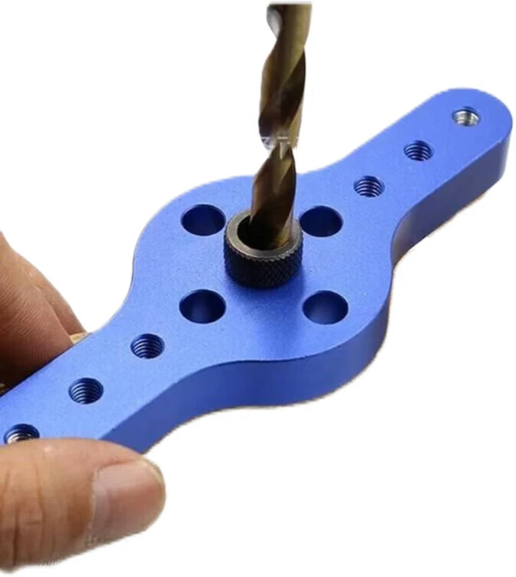 6/8/10mm โลหะผสมแนวตั้ง Jig ไม้ Dowel เจาะรูท่องเที่ยว Jig เจาะชุด Bit Joinery ระบบไม้เจาะ Locator