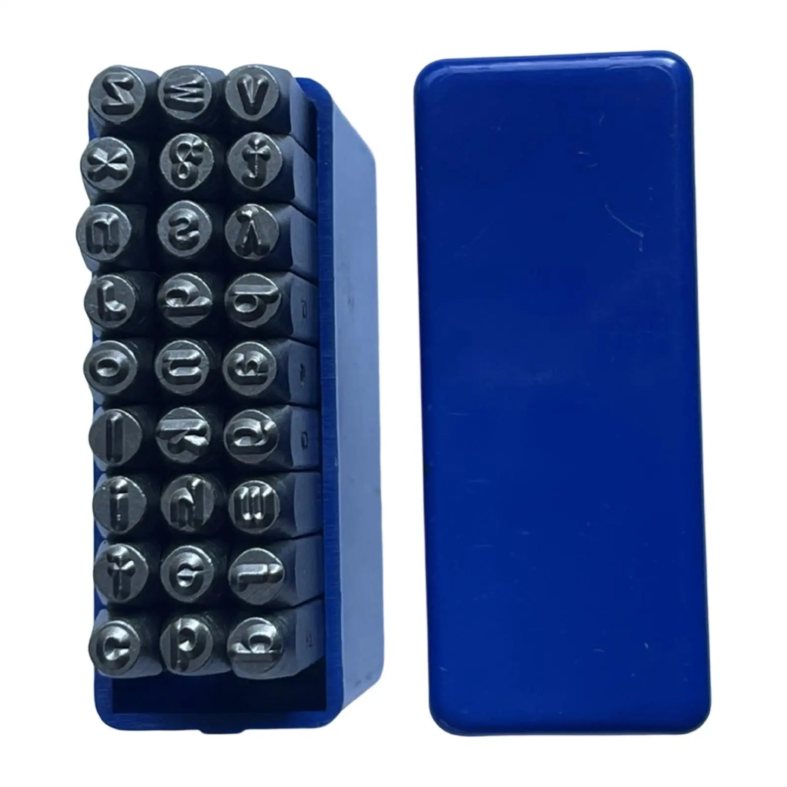 

Набор стальных штампов для букв 27x3 мм, инструмент для маркировки стали с алфавитом, металлический дырокол для надписей,