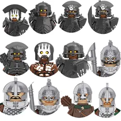 Single Sell Medieval Time Knight Warrior Roman Soldier Armor Helmet Weapon Building Blocks Figures Accessories Toys For Children