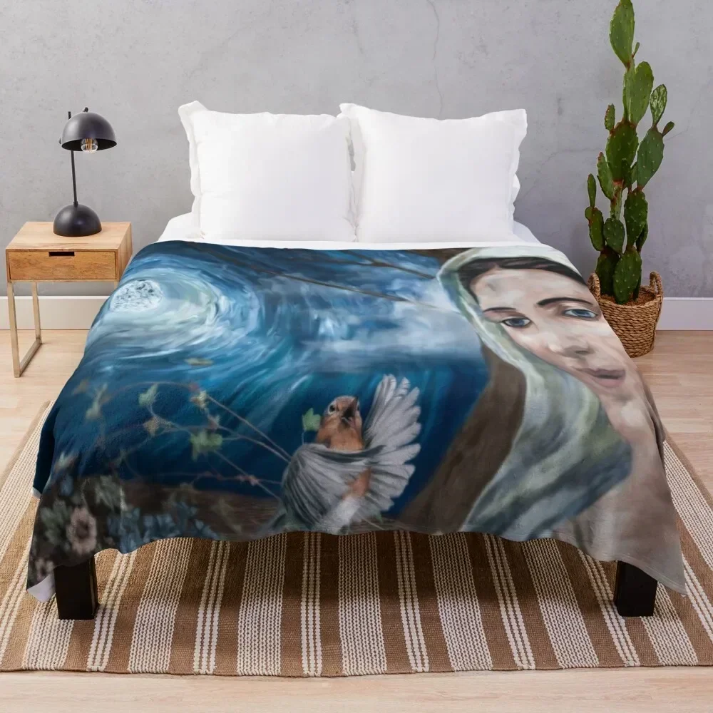 

Assumption Of Mary Holiday Throw Blanket All Weather Soft Throw Blanket for Sofa