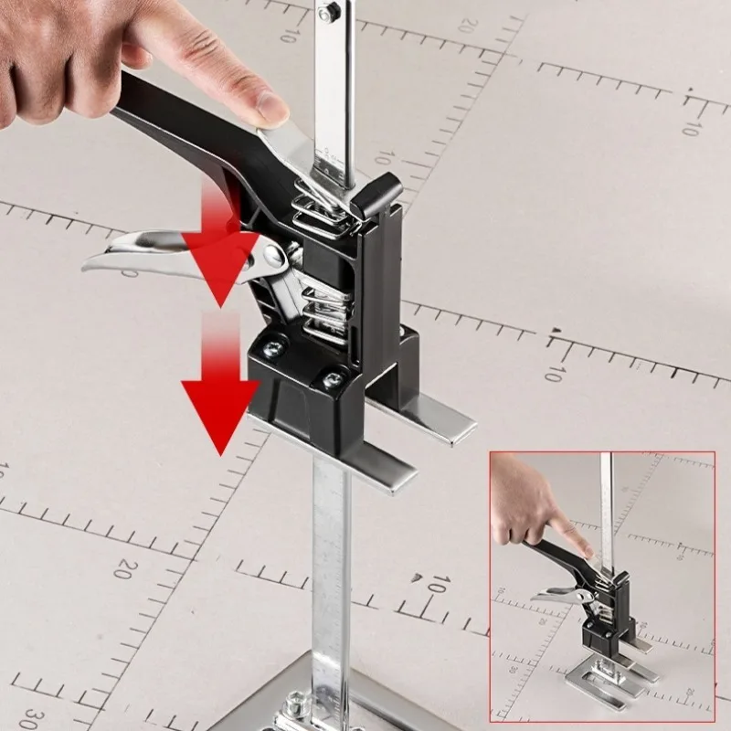 Stainless Steel Cabinet Board Lifter Labor-Saving Arm Jack Elevator Tool Tile Height Adjuster Panel Drywall Lifting Hand Tool