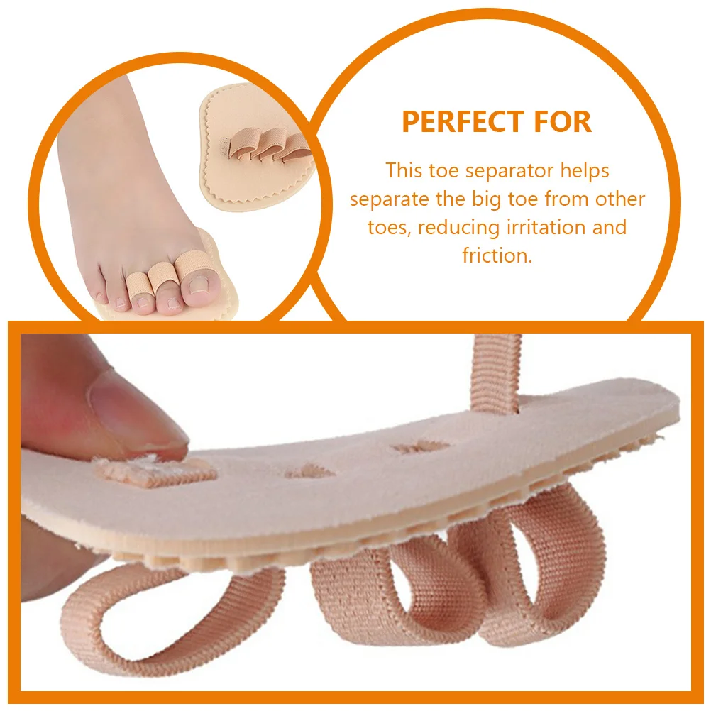 

4 Pcs Straightener Toe Improvement Pad Men's Spreaders Polyester Straightening Separators