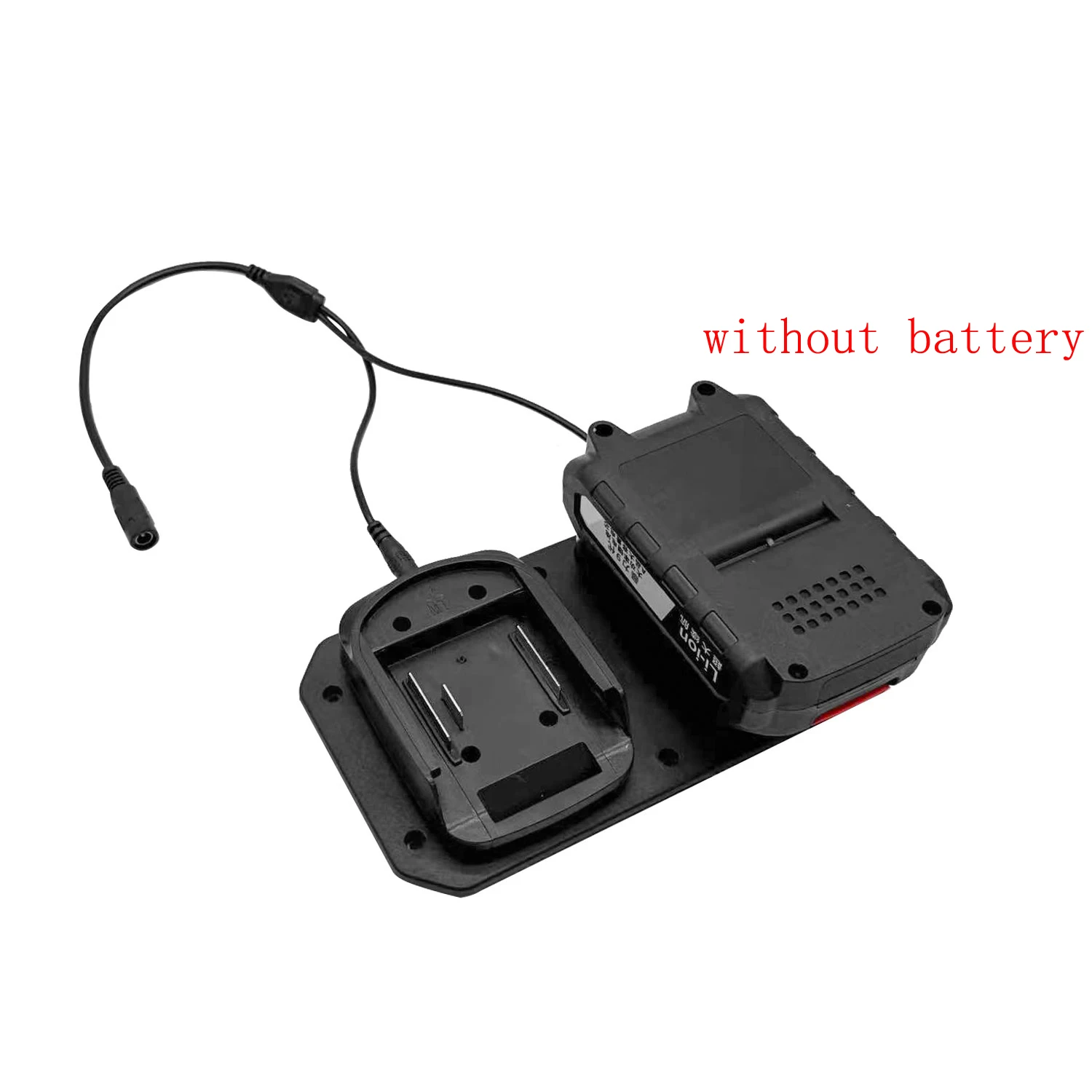

Dual Port Battery Charger Adapter For BL1830 BL1840 With Flexible Cable And Wall Holder Dual Port Power Converter