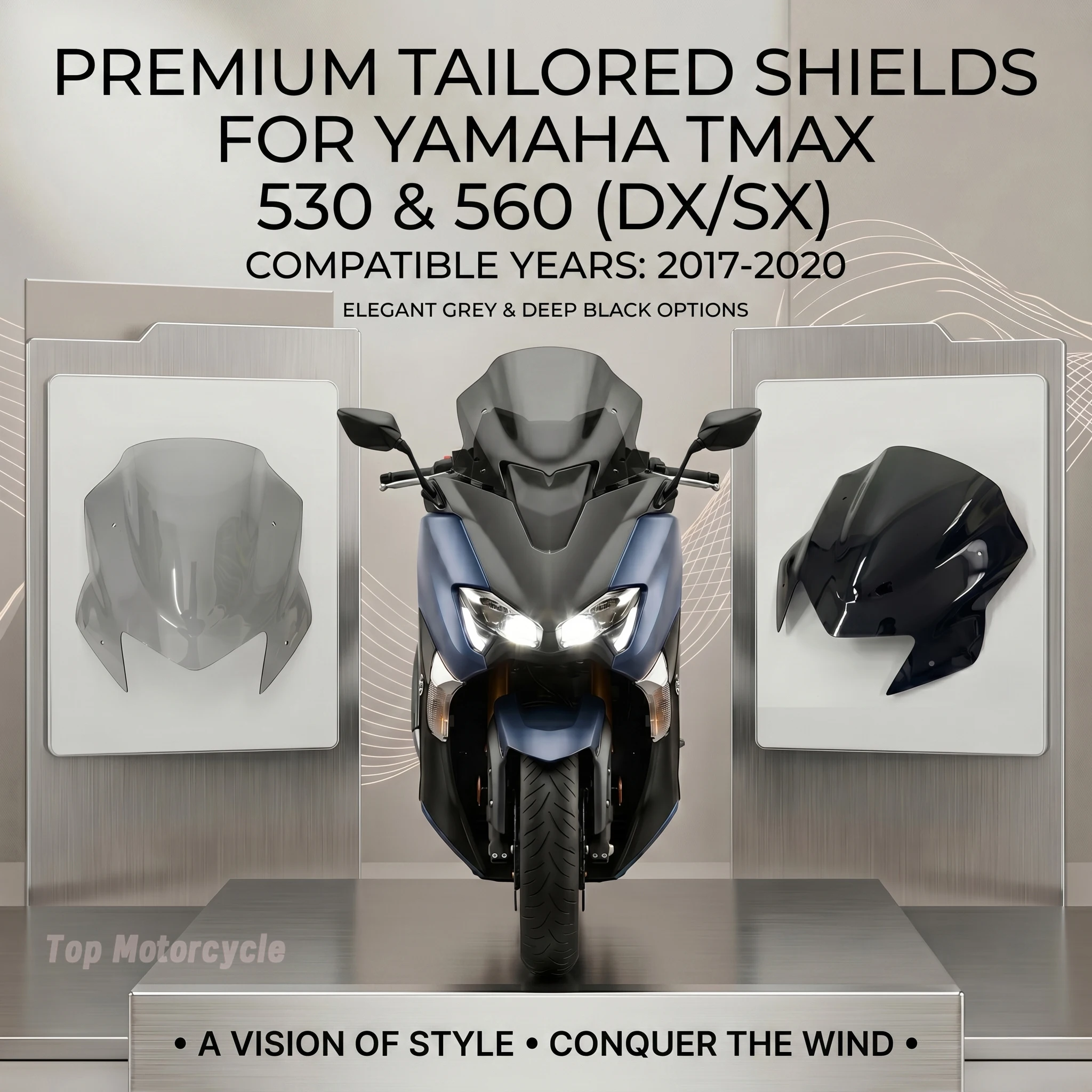 

Motorcycle Windscreen Windshield For Yamaha Tmax 530 560 TMAX530 SX DX 2017 2018 2019 TMAX560 TECH 2020 2021 MAX Wind Deflector