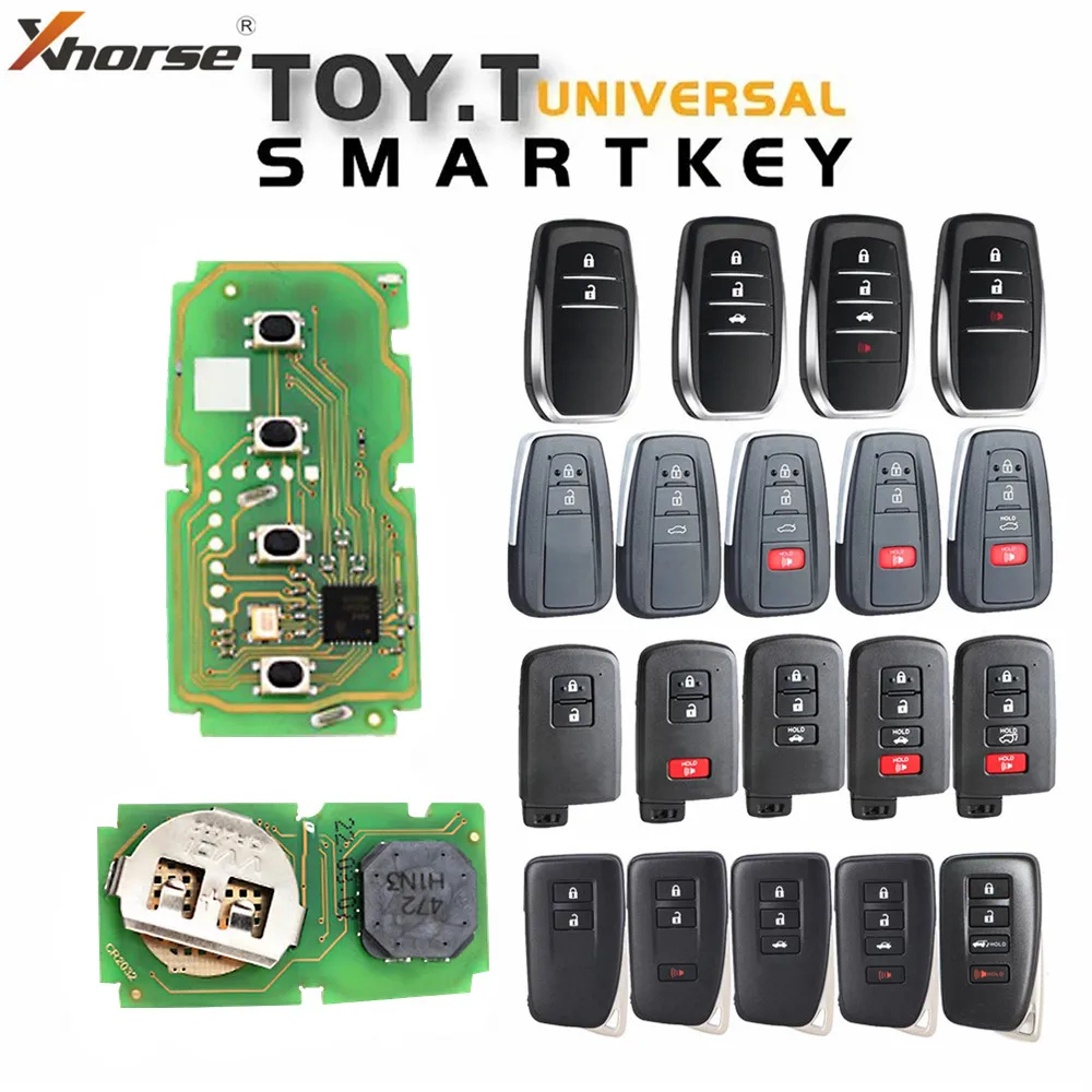 Xhorse VVDI MINI Key Tool Max Pro XM38 Smart Keys Circuit Board Universal Remote Control with Case For Toyota 8A 4A XSTO01EN