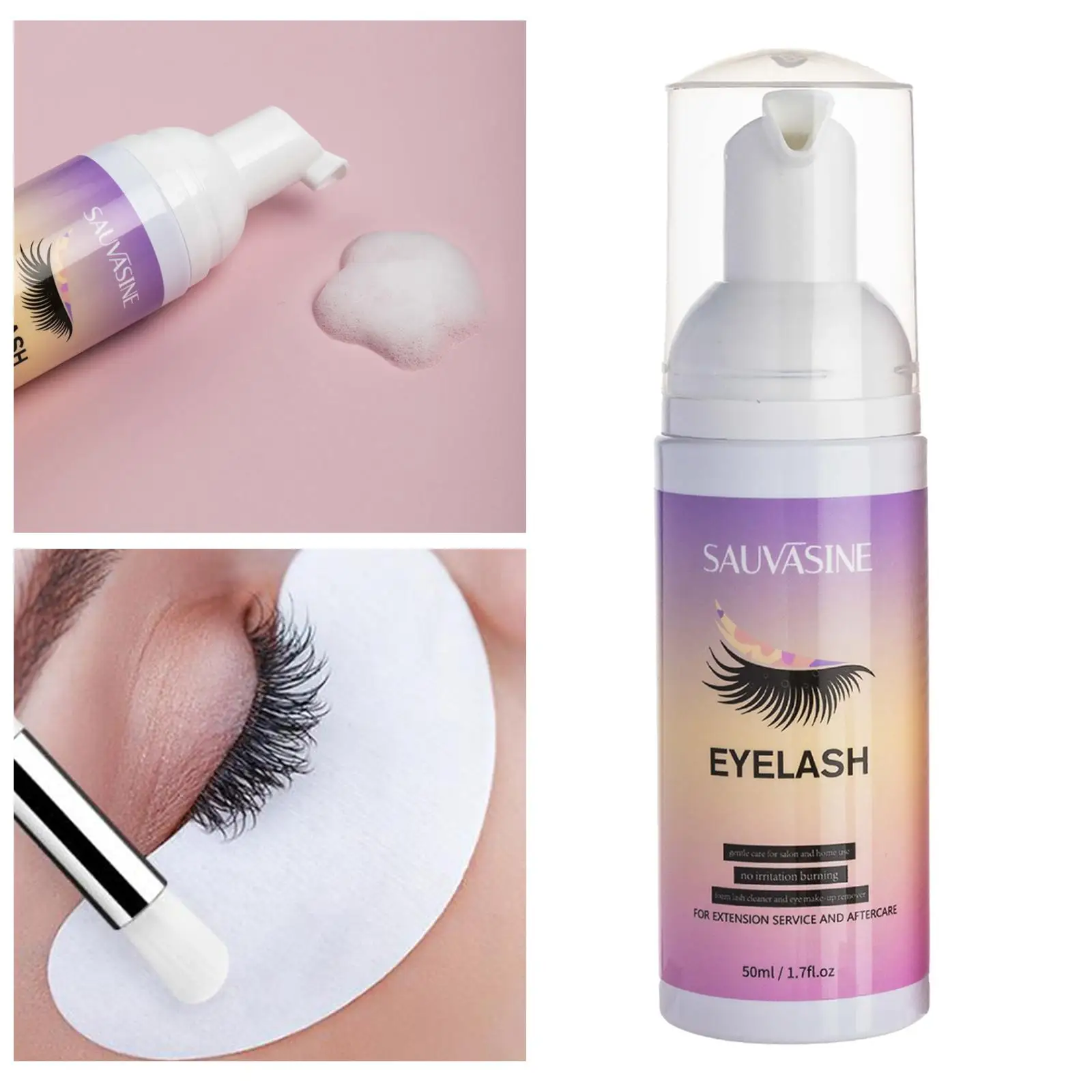 مجموعة أدوات مكياج احترافية لرموش العين وشامبو تمديد وفرشاة إزالة لملحقات معالجة الرموش #3