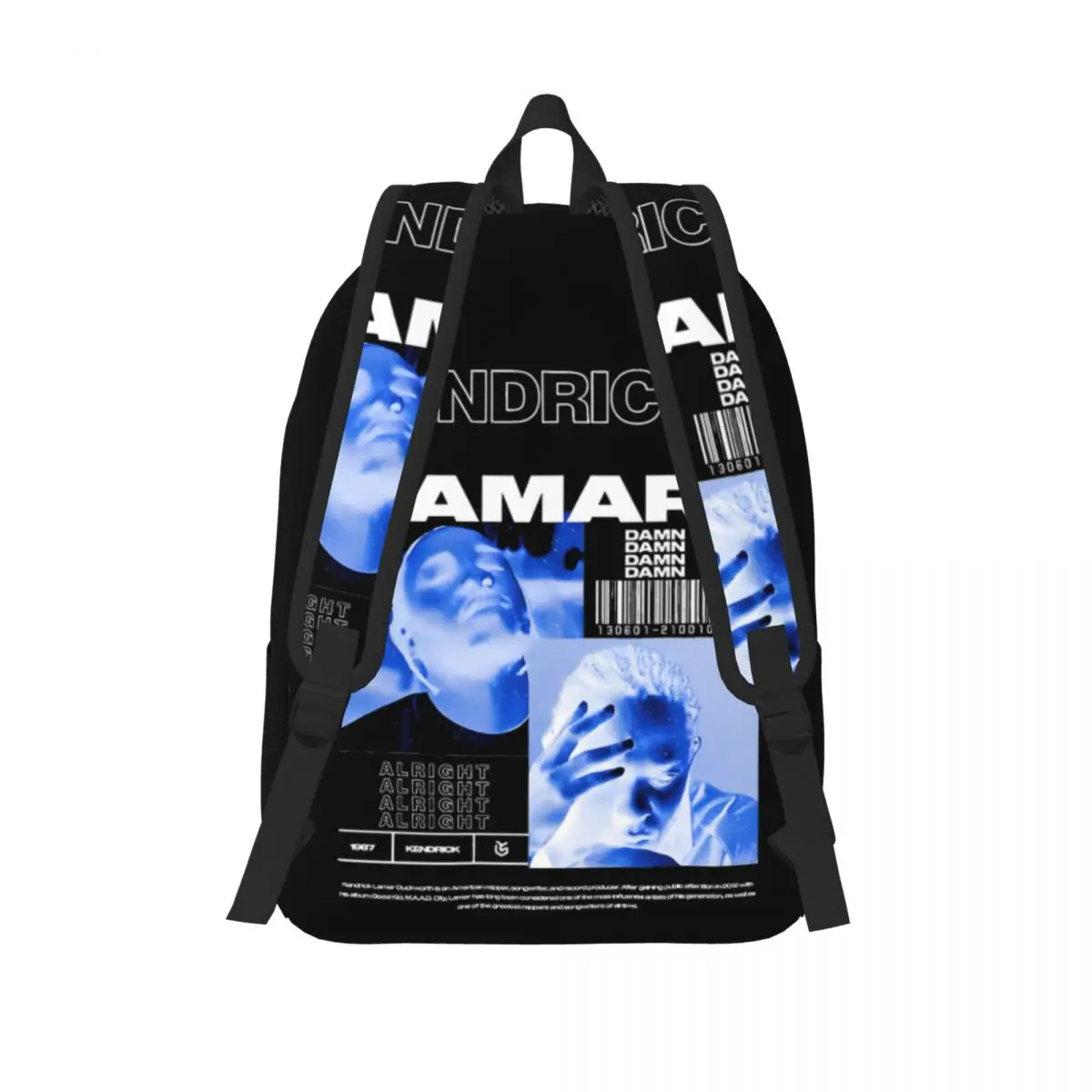 Kendrick Lamar zaino Rapper Hip Hop per uomo donna Cool Student Work Daypack Computer portatile borse di tela all'aperto