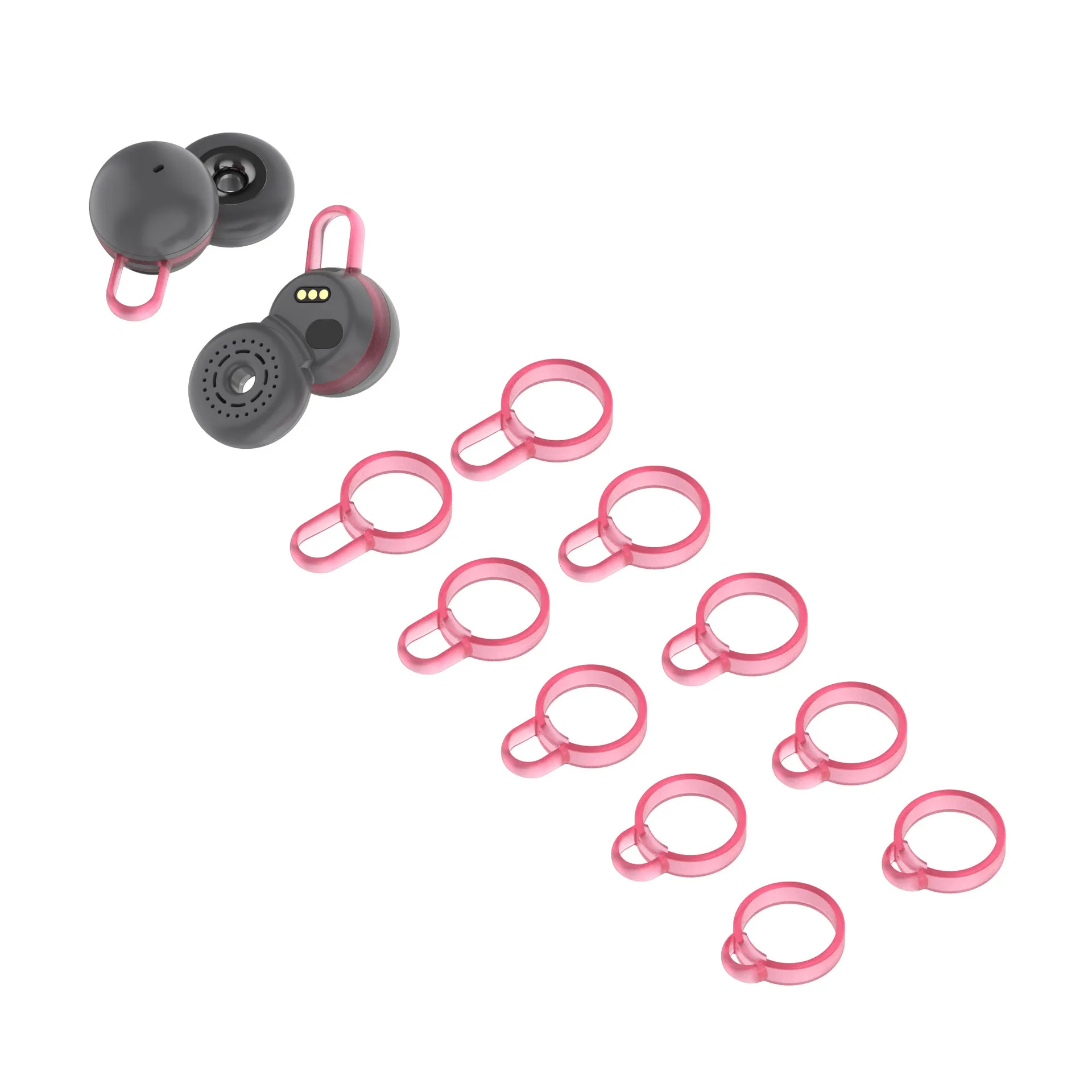 

5 Pairs 5 Sizes Soft Silicone EarHook Ear Ring Supporters Earbuds Hooks For Sony LinkBuds WF-L900 Earphone Anti-slip Ear Tips