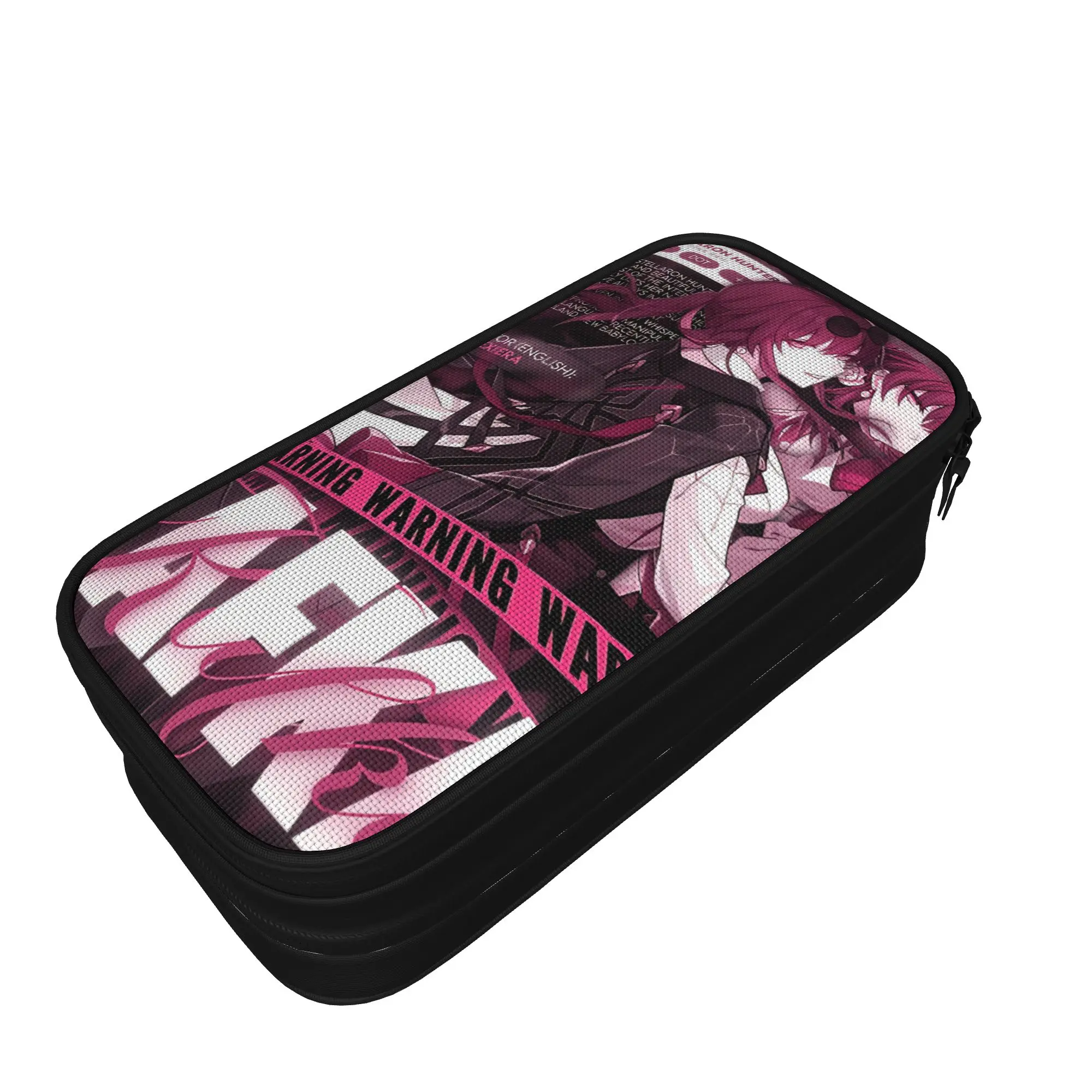 Large Pencil Pouch Honkai Star Rail School Accessories  Double Layer Pencilcase Women Make Up Bag Birthday Gift