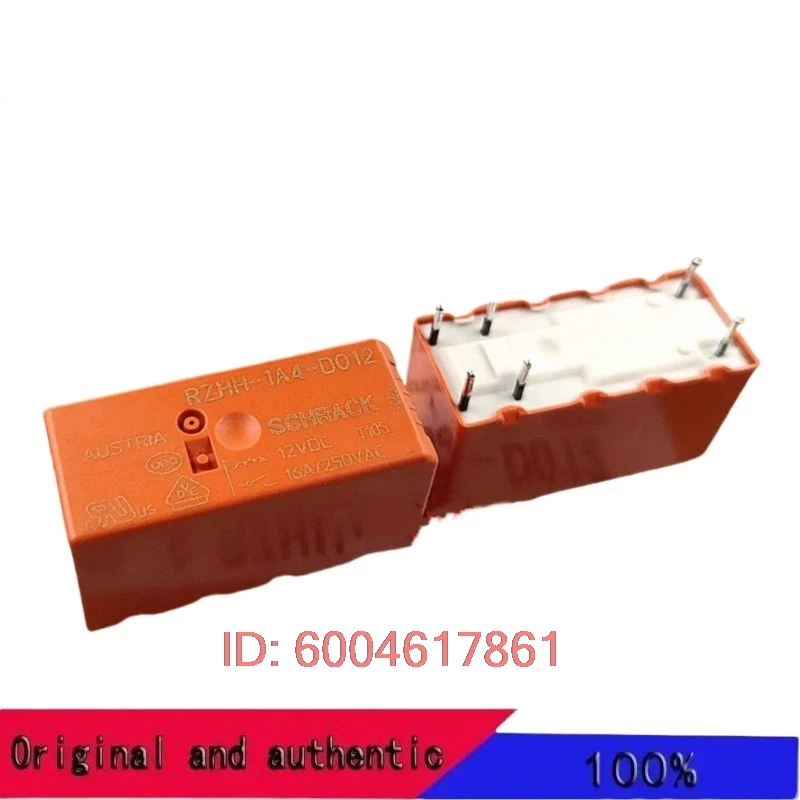 5PCS 100% New original RZHH-1A4-D012 12VDC 16A 6PIN RZ01-1C4-D012 12A 5PIN RELAY One group usually open
