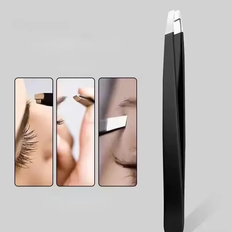 Pinzas profesionales para cejas, herramientas de maquillaje, alicates para pellizco de cejas, accesorios para cejas, removedor de Clip de pelo de belleza, 1 ud.