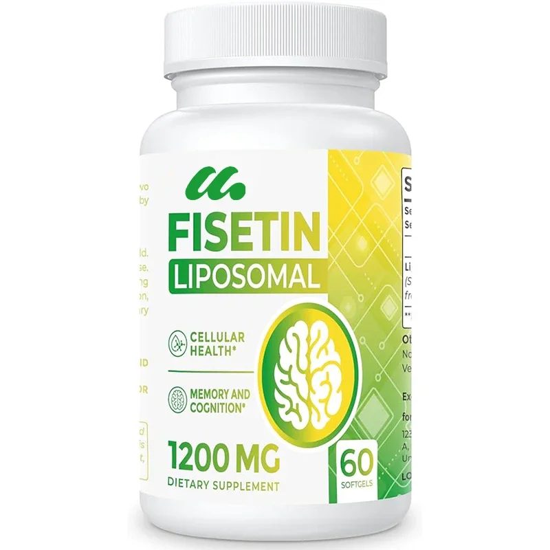 

Liposome Fisetin Supplement 98% Pure Fisetin Polyphenol Antioxidant Immune Health Aging Cognitive Support Non GMO