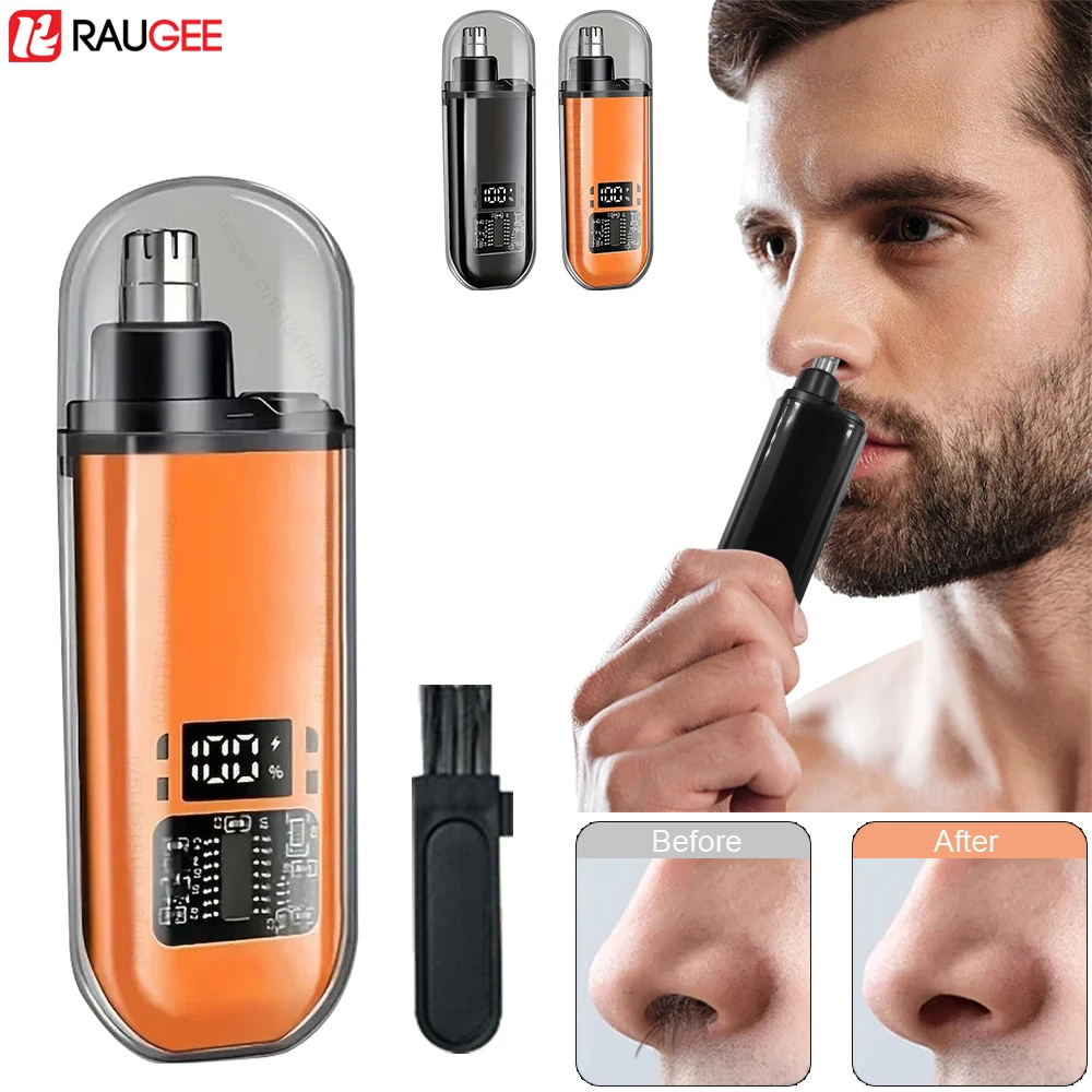 ماكينة تشذيب شعر الأنف الكهربائية للرجال، ماكينة قص شعر الأنف القابلة لإعادة الشحن، ماكينة تشذيب شعر الأنف والأذن الصغيرة المحمولة