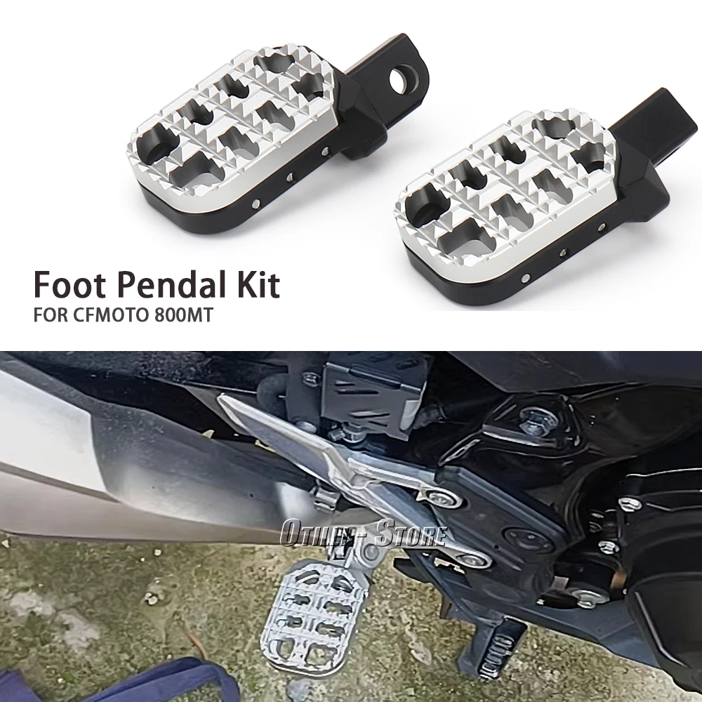 Motorcycle High-quality Aluminum Foot Pegs Aluminium Footrest Expandable Teeth Pedal Kit For CF MOTO CFMOTO 800 MT 800MT 800mt