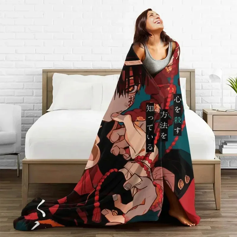Jibaku Shounen Hanako Kun Strick decken Flanell Anime leichte Decken für Home Couch Schlafzimmer Quilt