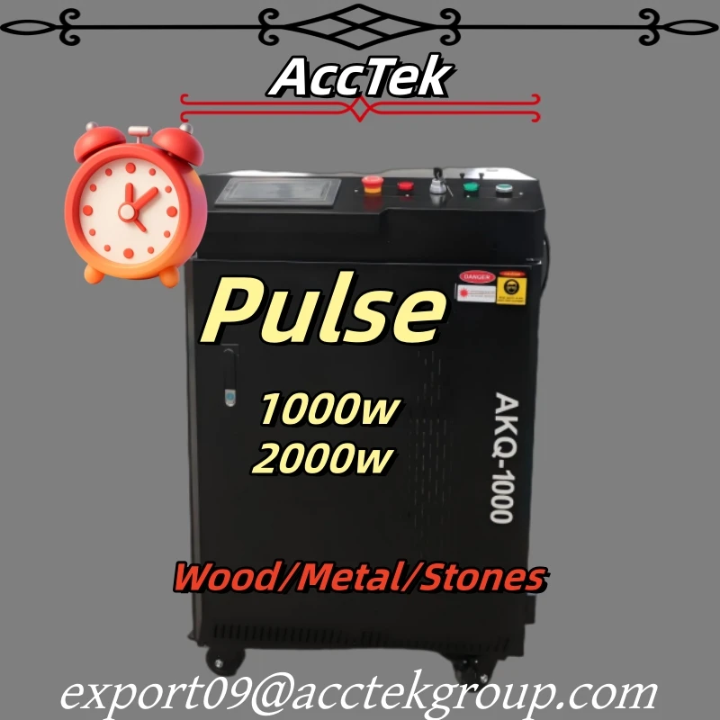 

High Pulse Power Lazer Cleaning Machine Burnt Wall Painted Wood Oxide Metal Lazer Remover Anti-Rust Laser Cleaning Tools 1kw 2kw