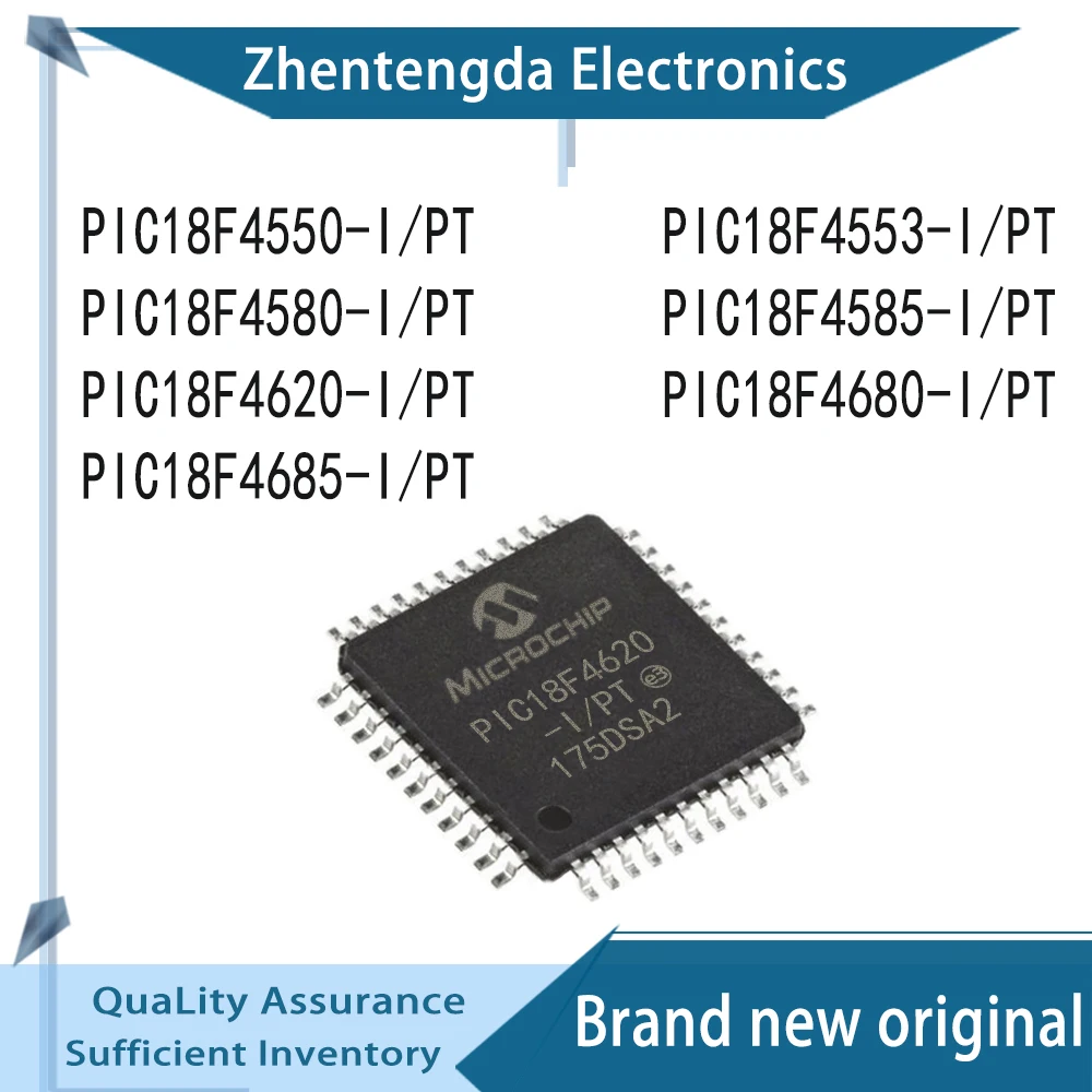 PIC18F4550 PIC18F4553 PIC18F4580 PIC18F4585 PIC18F4620 PIC18F4680 PIC18F4685 IC MCU Chipset TQFP-44