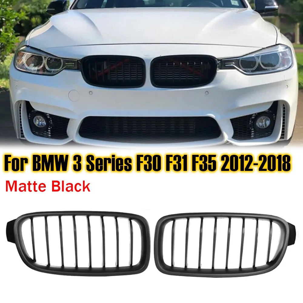 

For BMW F30 F31 F35 F80 2012-2018 2x Car ABS Grille Front Kidney Grill Single Line Style 51130054493 51130054494 51137263482