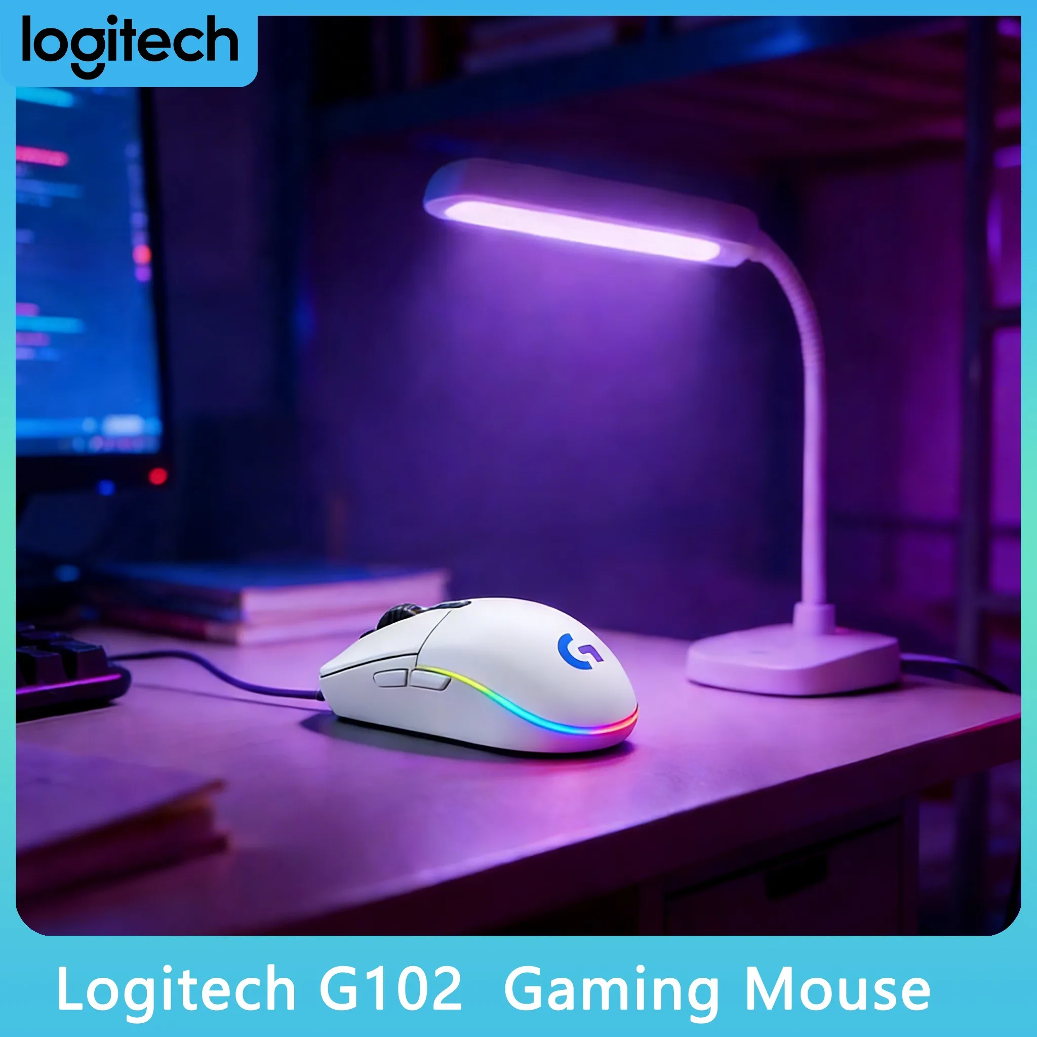 

Игровая мышь Logitech G102, 85 г, ультралегкая, эргономичная, комфортная