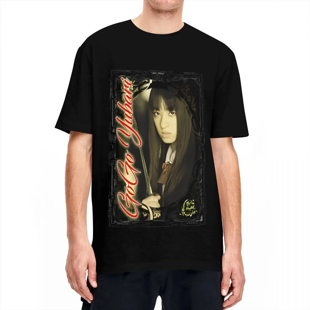 Men Gogo Yubari Movie T Shirts Kill Bill Pure Cotton Clothing Summer Short Sleeve T-Shirt O Neck Casual Tee Shirt Plus Size 5XL