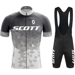 SCOTT Cycle Wear Odzież sportowa Maillot Cycling Man Mtb Equipment Męski kombinezon rowerowy Rowerowa dla mężczyzn Odzież rowerowa Zestaw zespołu