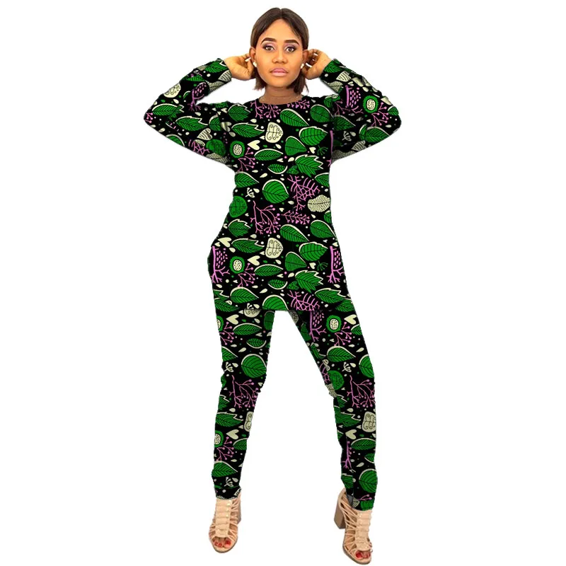 

African Couture Women Outfits Customized Blouses Patch Casual Pants Ankara Fashion Female Dashiki Wear