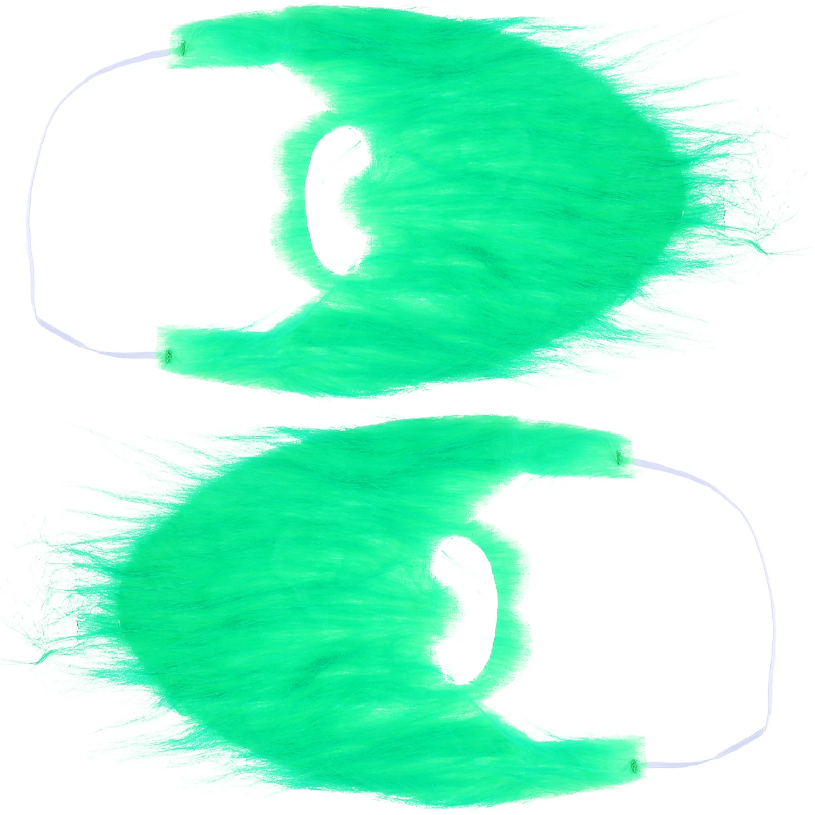 2 pçs fiapos barba falsa unisex masquerade festa cosplay acessório ajuste ajustável dia de são patrício falso bigode cosplay barba